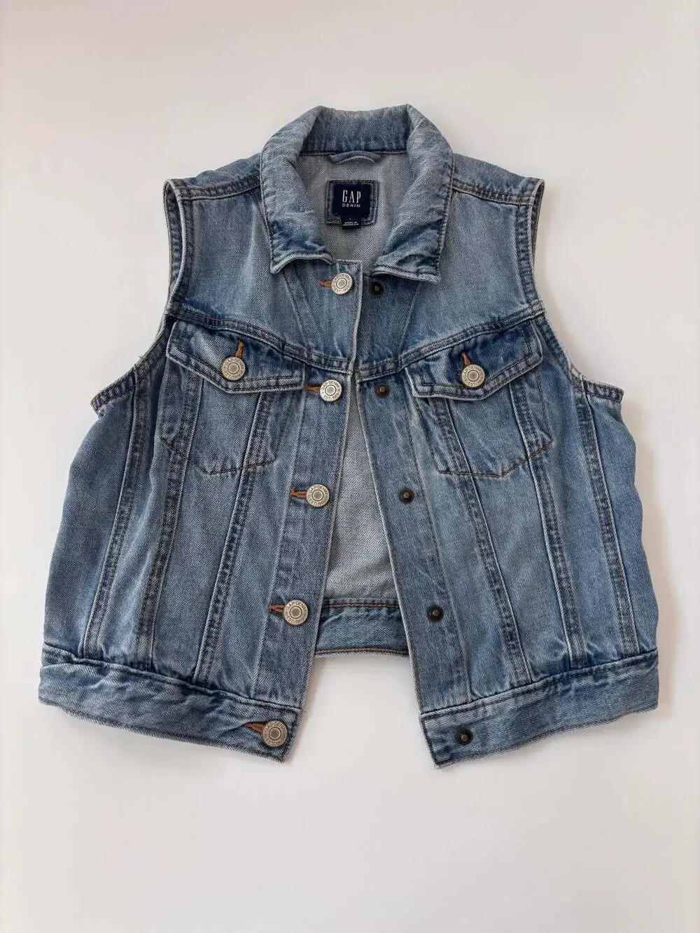Gap Denim Kids Button-Front Jean Vest